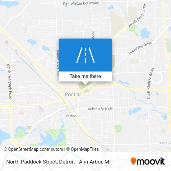 North Paddock Street map