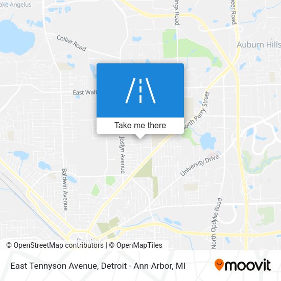 East Tennyson Avenue map