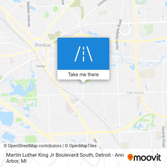 Mapa de Martin Luther King Jr Boulevard South