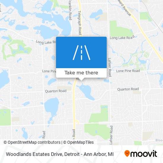 Mapa de Woodlands Estates Drive