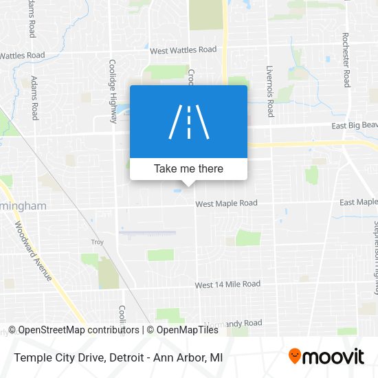 Temple City Drive map