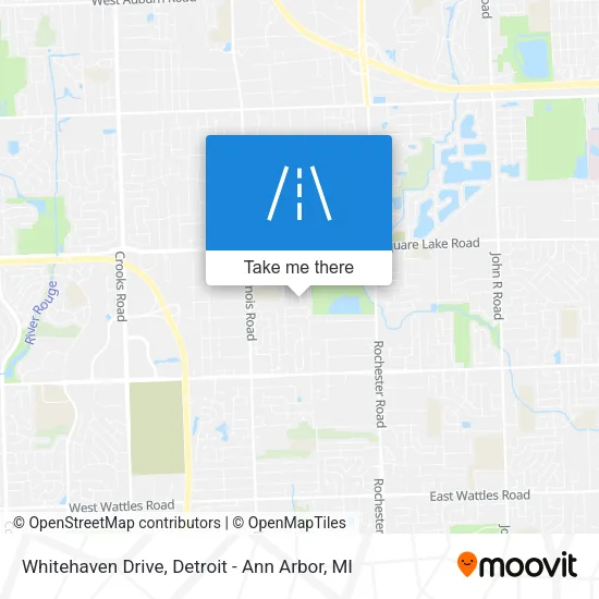 Whitehaven Drive map