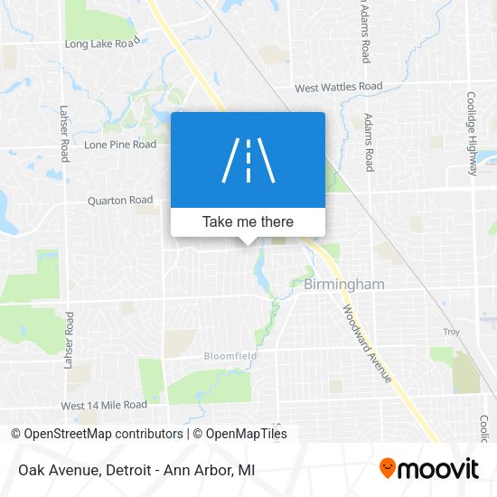 Mapa de Oak Avenue
