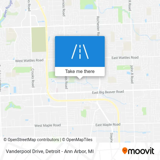 Vanderpool Drive map