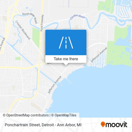 Mapa de Ponchartrain Street