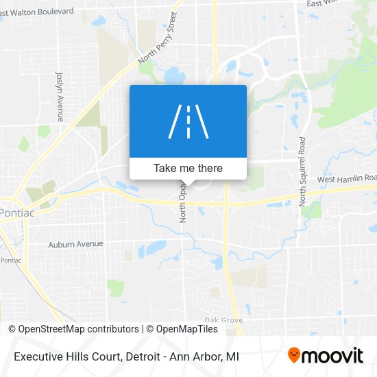 Mapa de Executive Hills Court