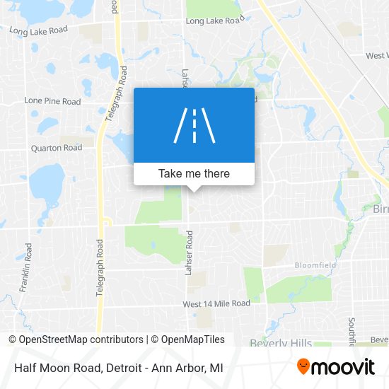 Mapa de Half Moon Road