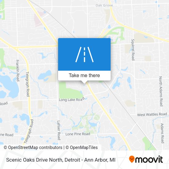 Mapa de Scenic Oaks Drive North