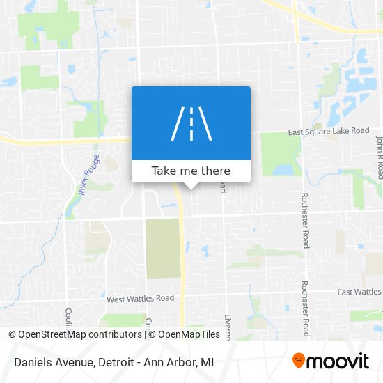 Daniels Avenue map