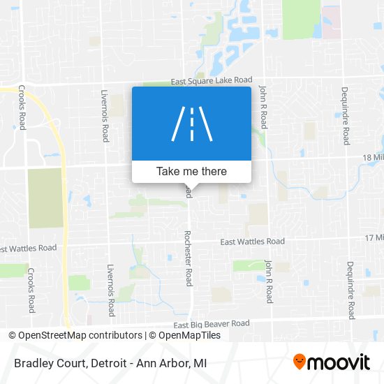 Mapa de Bradley Court