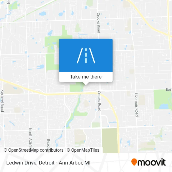 Ledwin Drive map