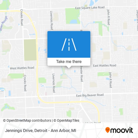 Jennings Drive map