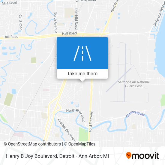 Henry B Joy Boulevard map
