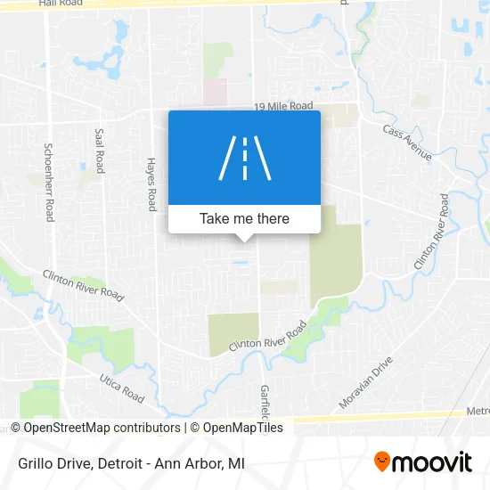 Grillo Drive map