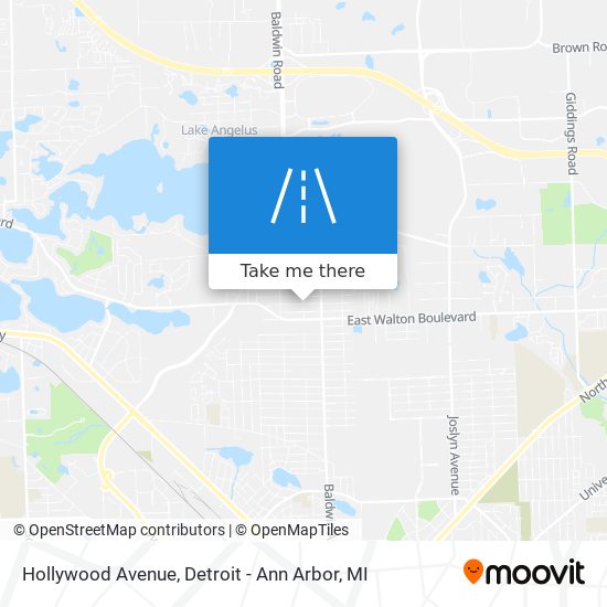 Mapa de Hollywood Avenue