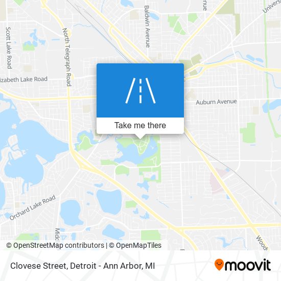 Clovese Street map