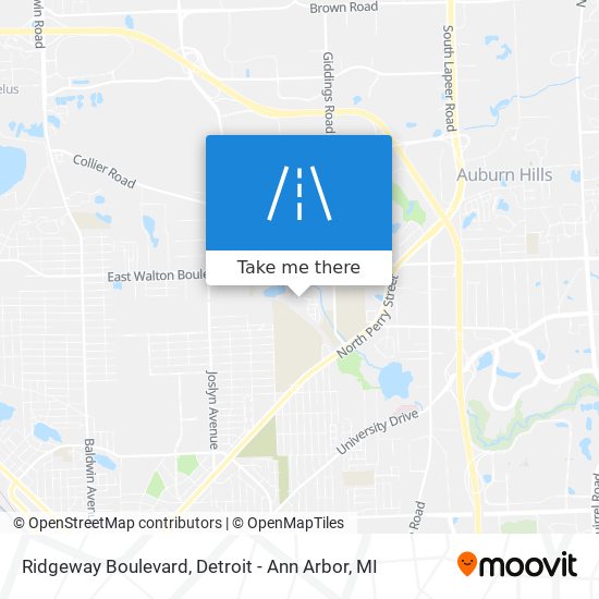 Mapa de Ridgeway Boulevard