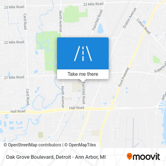 Mapa de Oak Grove Boulevard