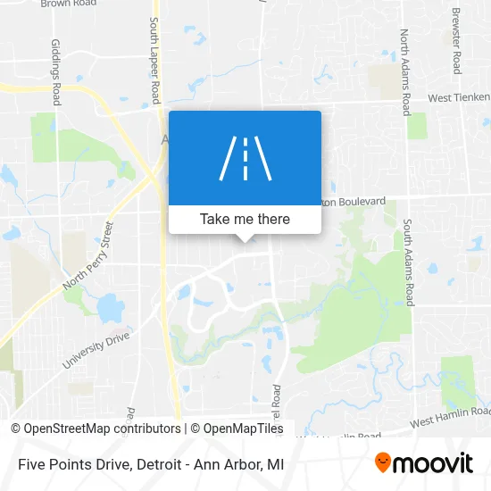 Five Points Drive map