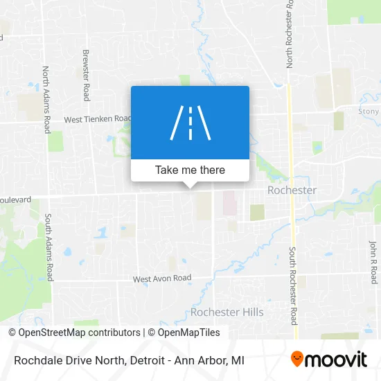Rochdale Drive North map