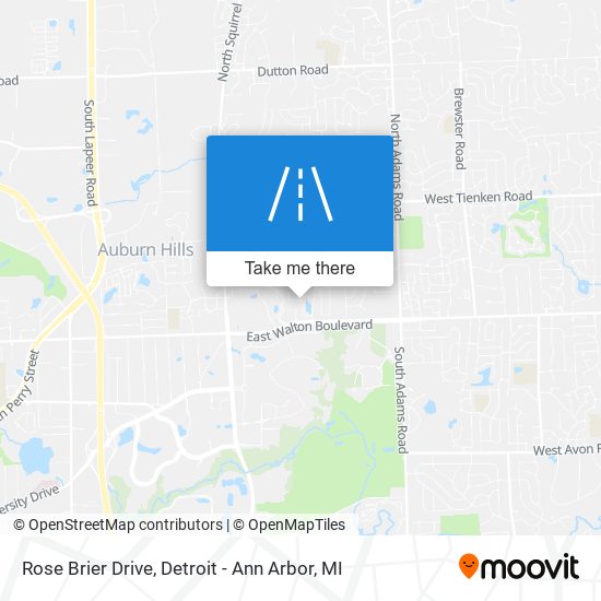 Rose Brier Drive map