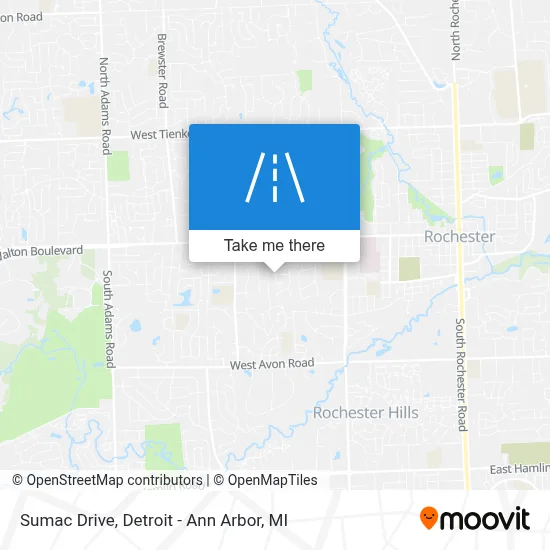 Sumac Drive map
