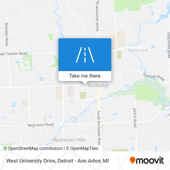 Mapa de West University Drive
