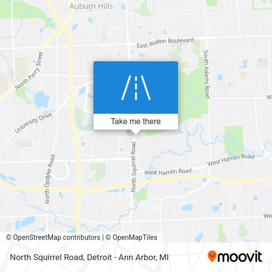 North Squirrel Road map