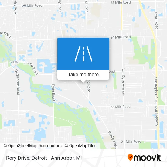 Rory Drive map