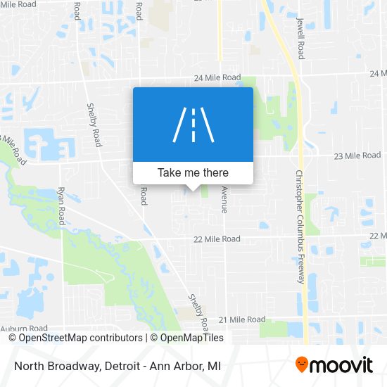 Mapa de North Broadway
