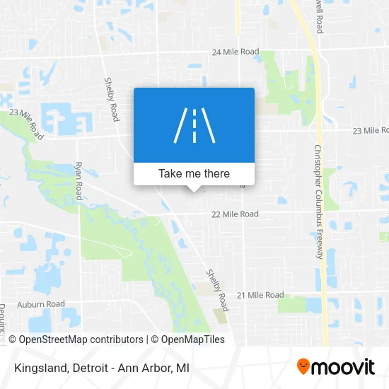 Kingsland map