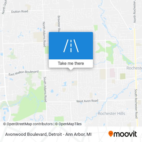 Avonwood Boulevard map