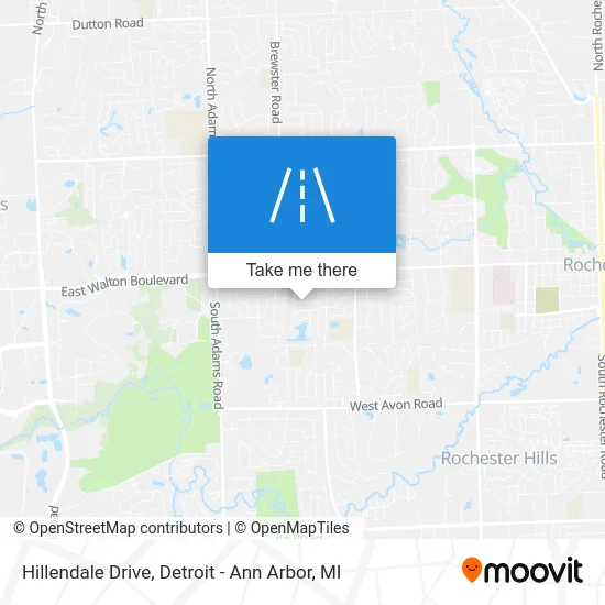 Hillendale Drive map