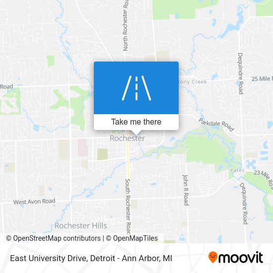 East University Drive map