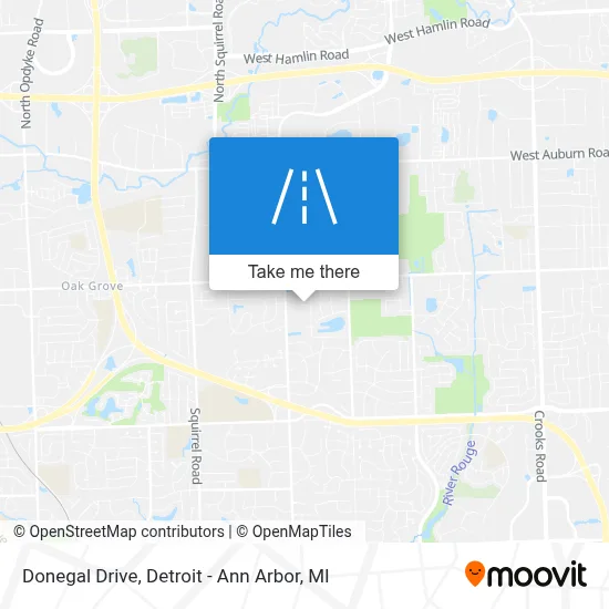 Donegal Drive map