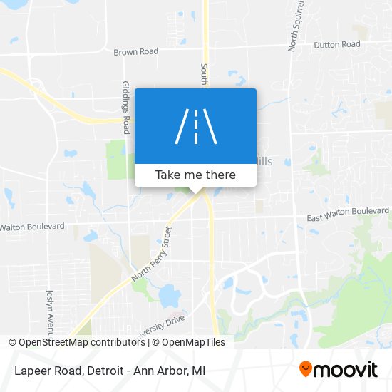 Lapeer Road map