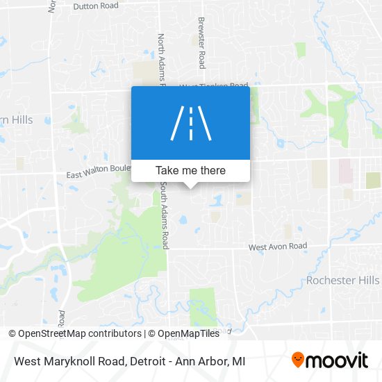 West Maryknoll Road map