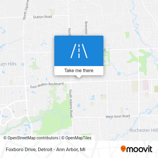 Mapa de Foxboro Drive