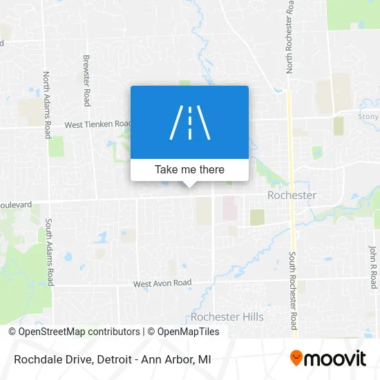 Rochdale Drive map