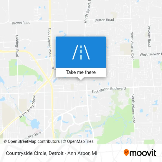Countryside Circle map