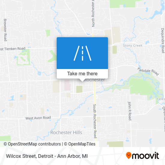 Mapa de Wilcox Street