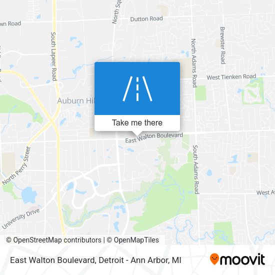 East Walton Boulevard map