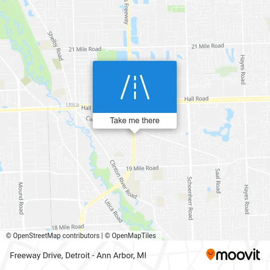 Freeway Drive map