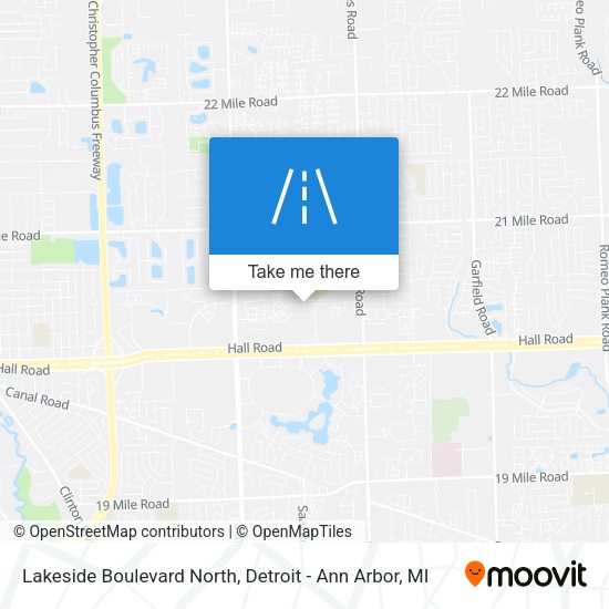 Mapa de Lakeside Boulevard North