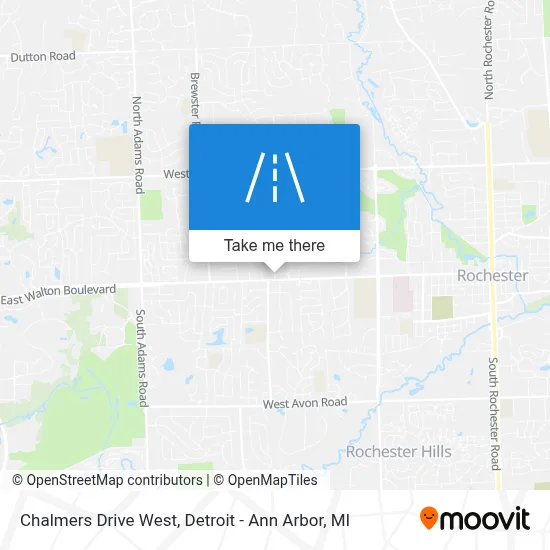 Chalmers Drive West map