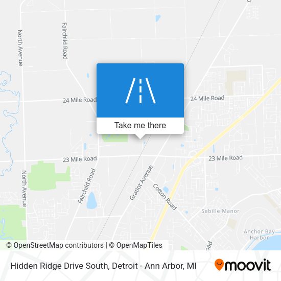Mapa de Hidden Ridge Drive South