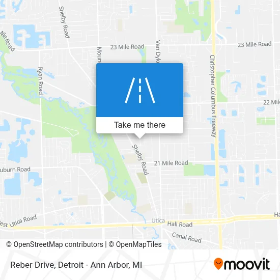 Reber Drive map