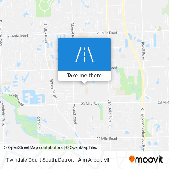 Twindale Court South map