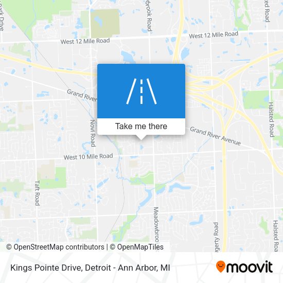 Mapa de Kings Pointe Drive