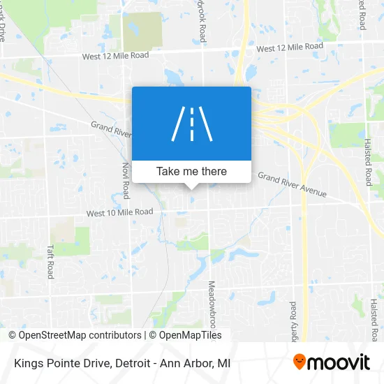 Kings Pointe Drive map